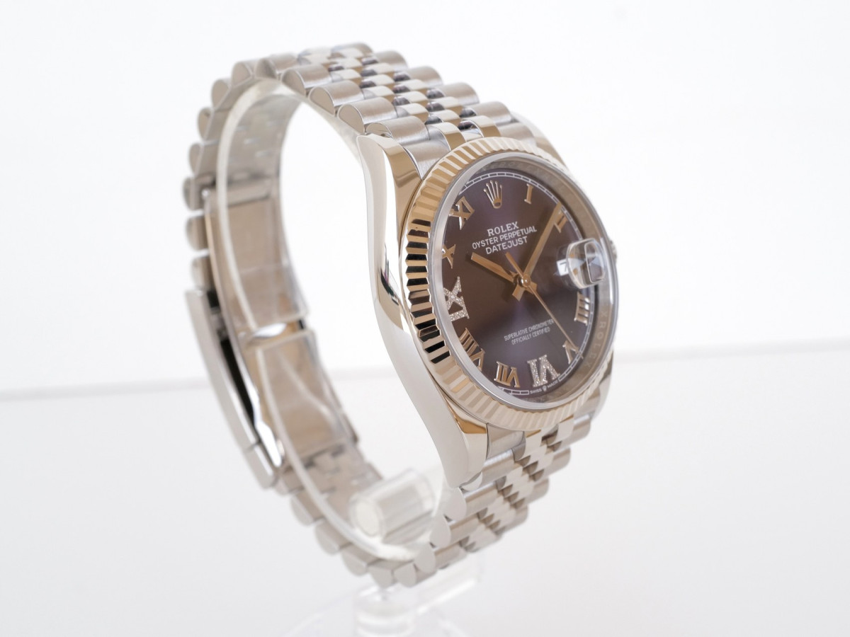 Swiss watch Rolex Datejust 36 Jubilee Purple Roman VI IX Diamond Dial