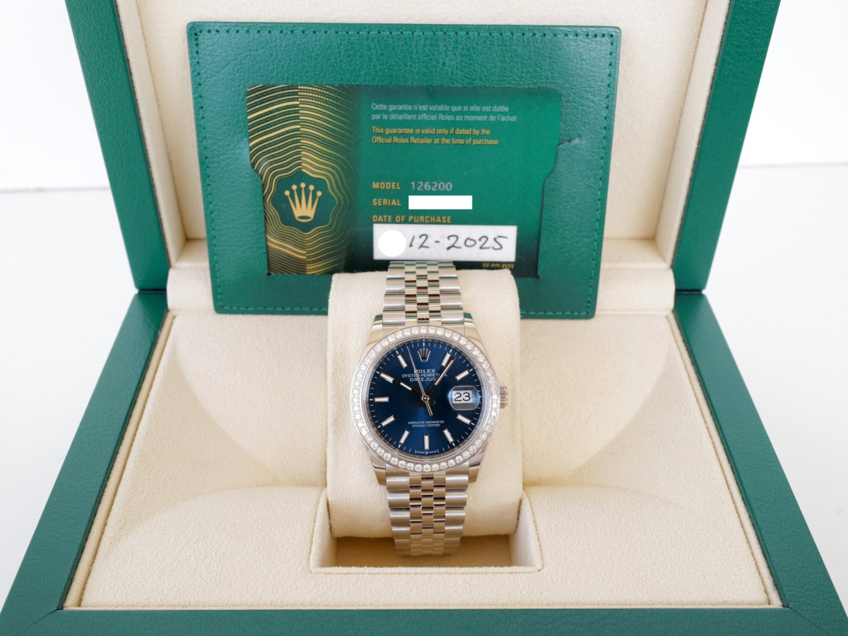 Swiss watch Rolex Datejust 36 Jubilee Steel Diamond Bezel Blue Dial (12.2025)