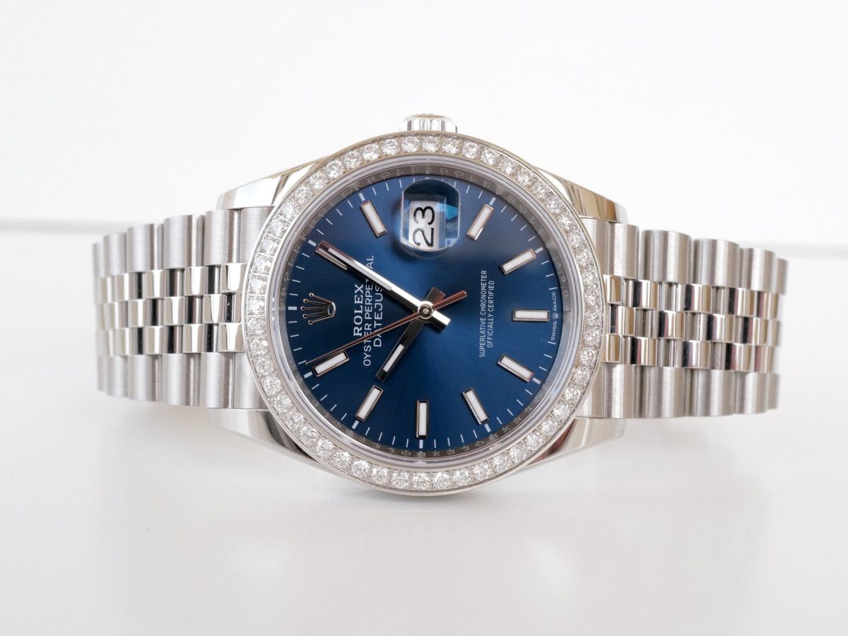 Swiss watch Rolex Datejust 36 Jubilee Steel Diamond Bezel Blue Dial (12.2025)