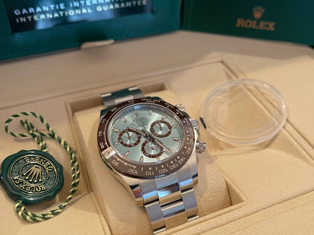 Swiss watch Rolex Cosmograph Daytona Platinum Ice Blue Dial 40 (2023)