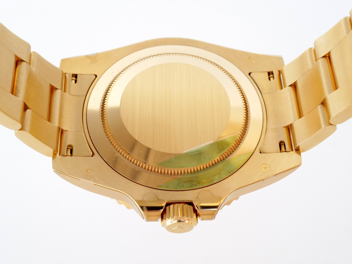 Швейцарские часы Rolex GMT-Master II 18K Yellow Gold Black Dial 40 В ПЛIВКАХ