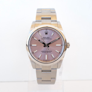 Швейцарские часы Rolex Oyster Perpetual 34 Pink Dial (2024)