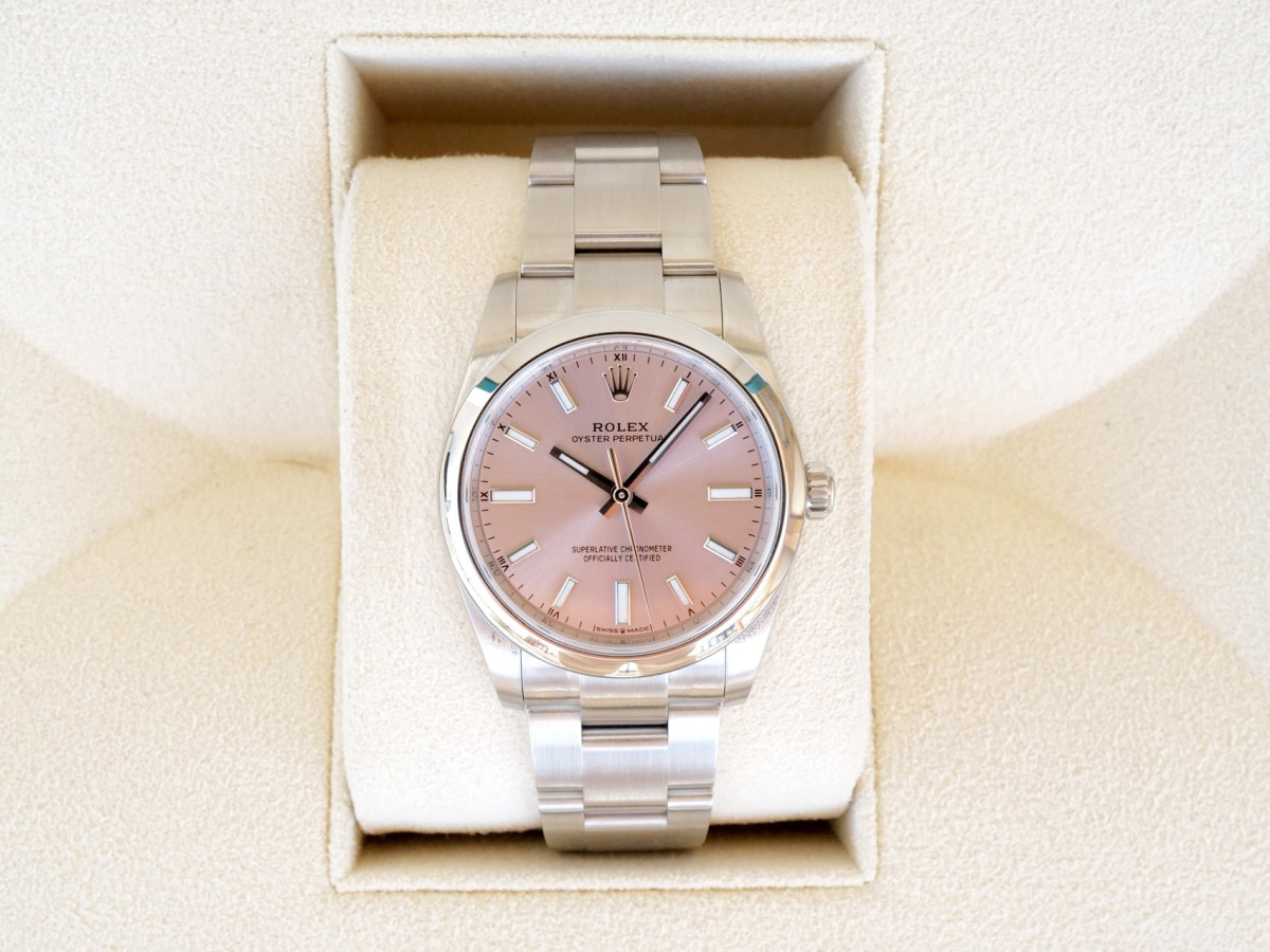 Швейцарские часы Rolex Oyster Perpetual 34 Pink Dial (2024)