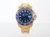 Швейцарские часы Rolex Submariner 18K Yellow Gold Date Ceramic Blue 40