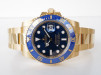 Швейцарские часы Rolex Submariner 18K Yellow Gold Date Ceramic Blue 40