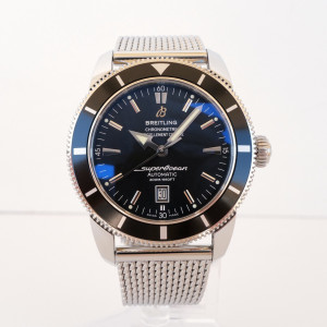 Швейцарские часы Breitling Superocean Heritage 46 Black Dial Steel Bracelet