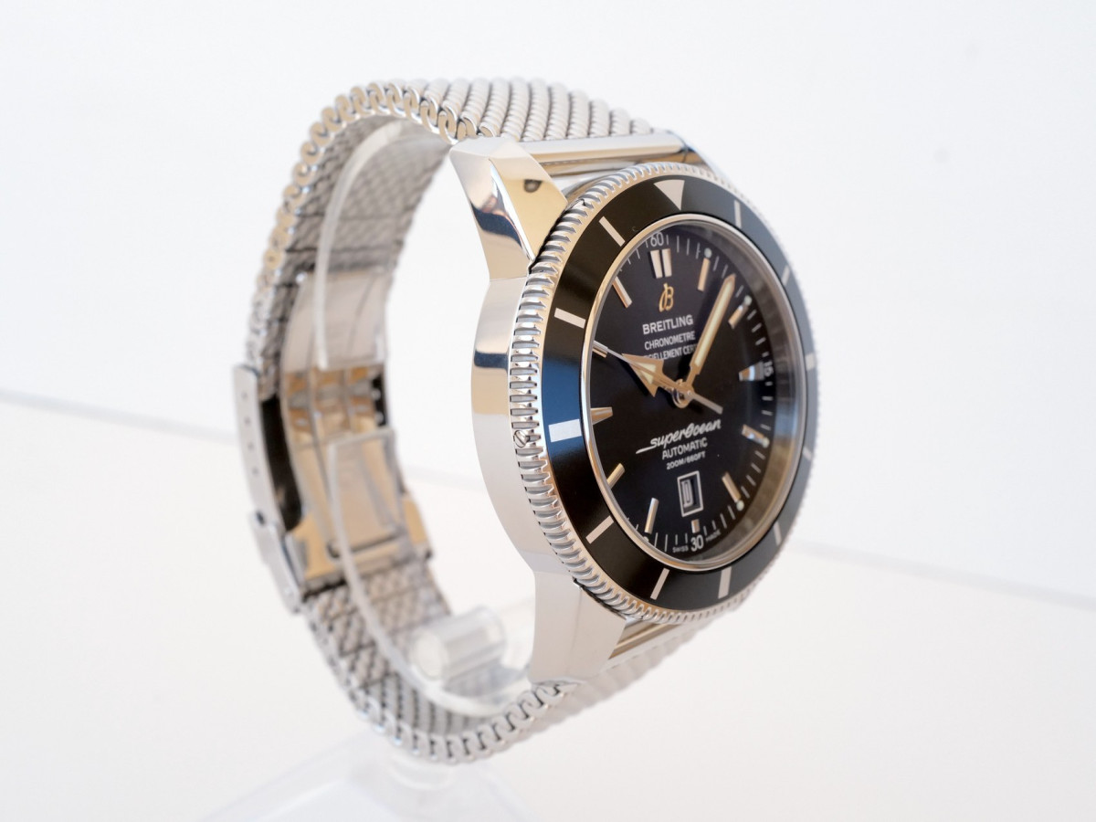 Швейцарские часы Breitling Superocean Heritage 46 Black Dial Steel Bracelet