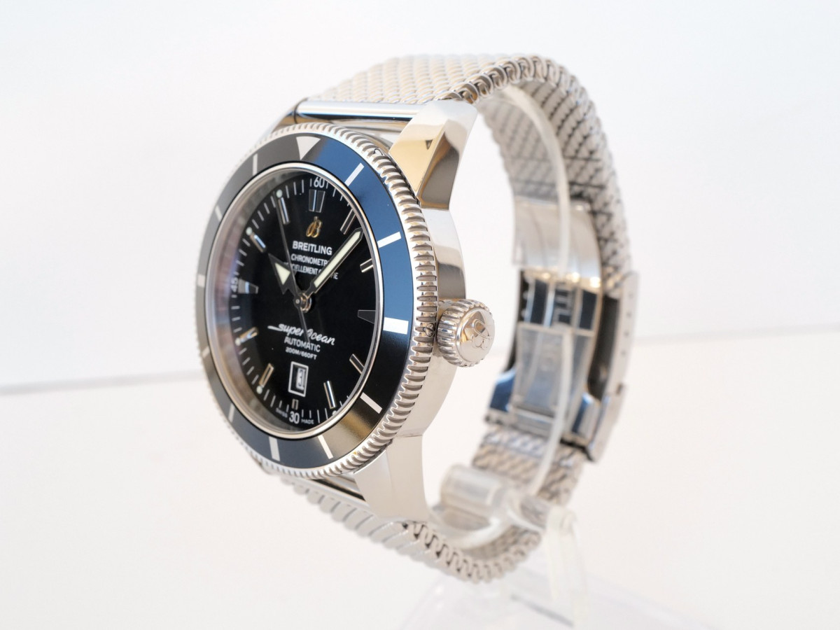 Швейцарские часы Breitling Superocean Heritage 46 Black Dial Steel Bracelet