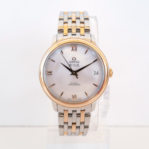 Швейцарские часы Omega De Ville Prestige MoP Dial 18K Rose Gold Steel Automatic 33