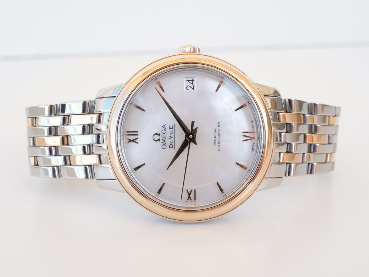 Швейцарские часы Omega De Ville Prestige MoP Dial 18K Rose Gold Steel Automatic 33