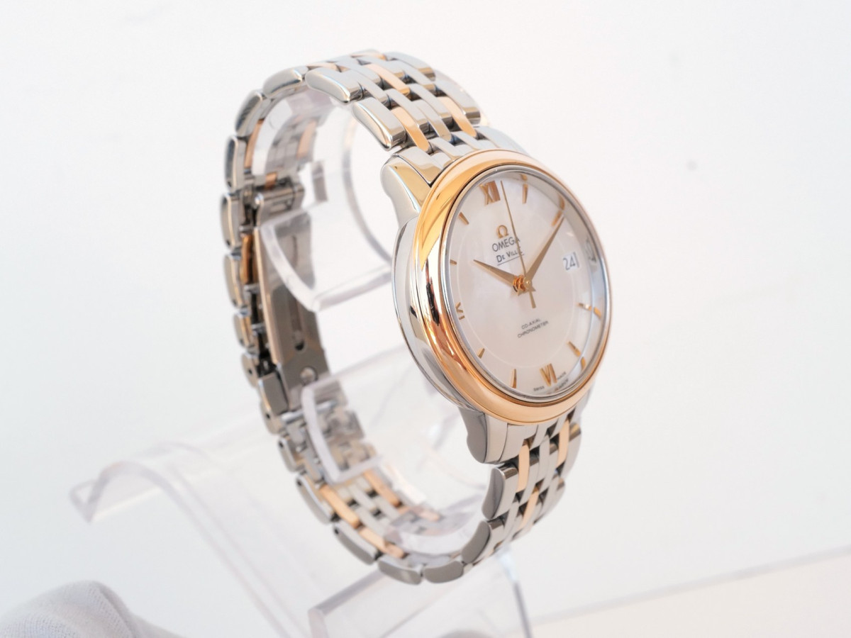 Швейцарские часы Omega De Ville Prestige MoP Dial 18K Rose Gold Steel Automatic 33