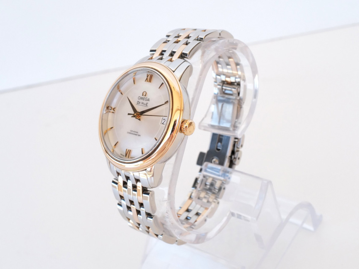 Швейцарские часы Omega De Ville Prestige MoP Dial 18K Rose Gold Steel Automatic 33