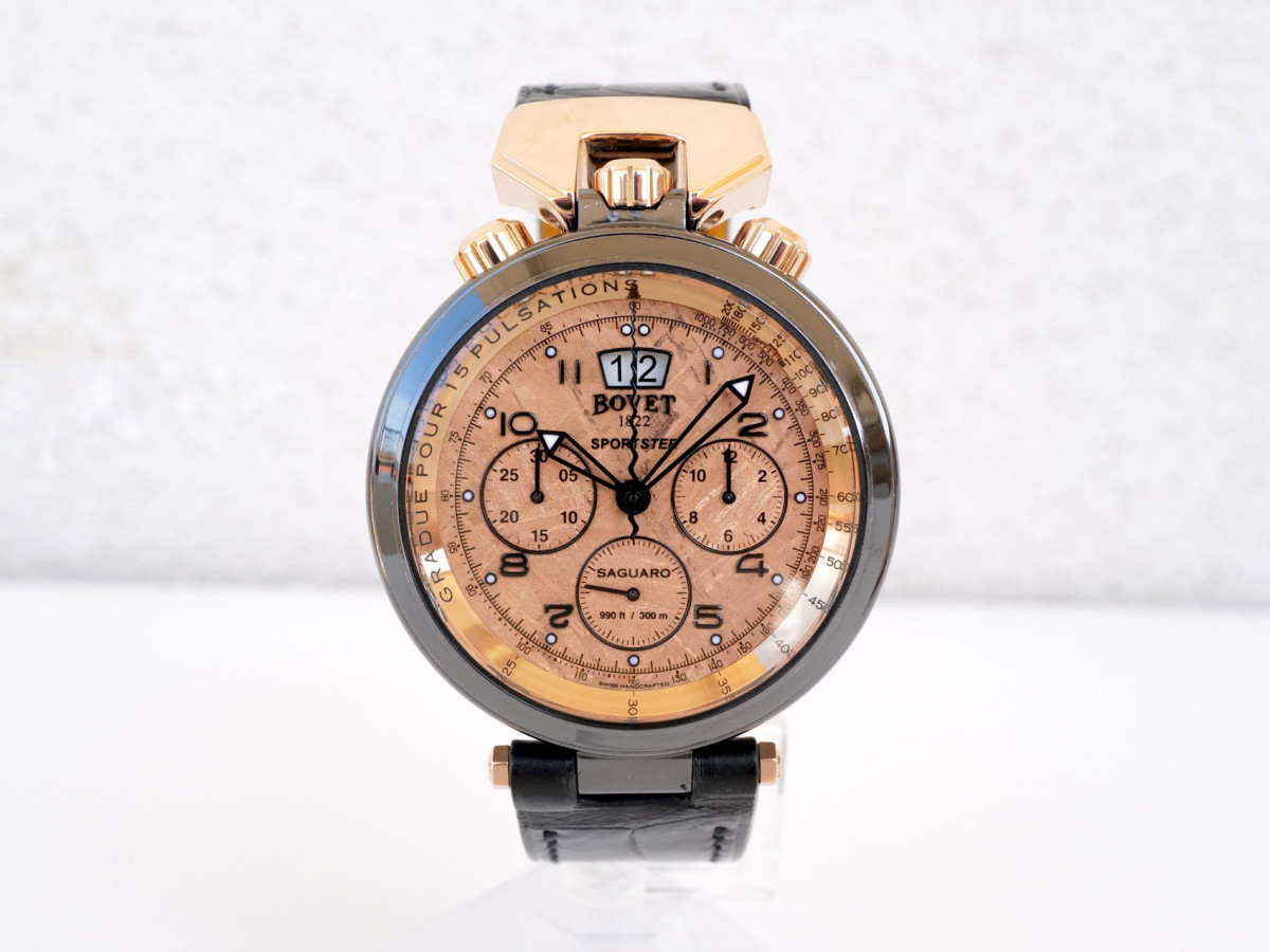 Швейцарские часы Bovet Sportster Saguaro Limited Edition Chronograph Meteorite Dial 46