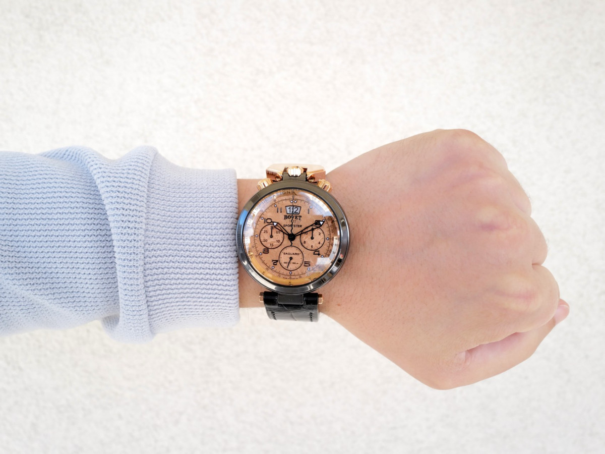 Швейцарские часы Bovet Sportster Saguaro Limited Edition Chronograph Meteorite Dial 46