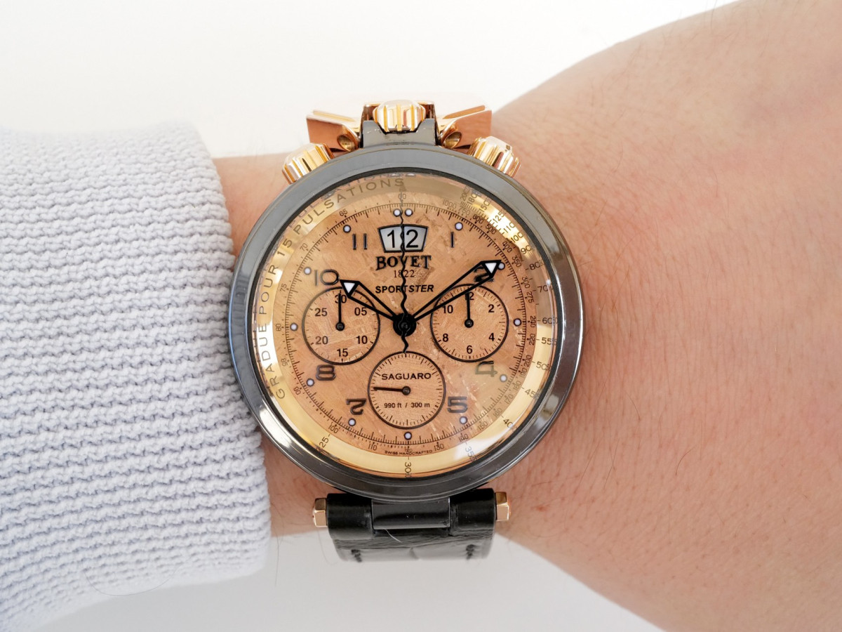 Швейцарские часы Bovet Sportster Saguaro Limited Edition Chronograph Meteorite Dial 46