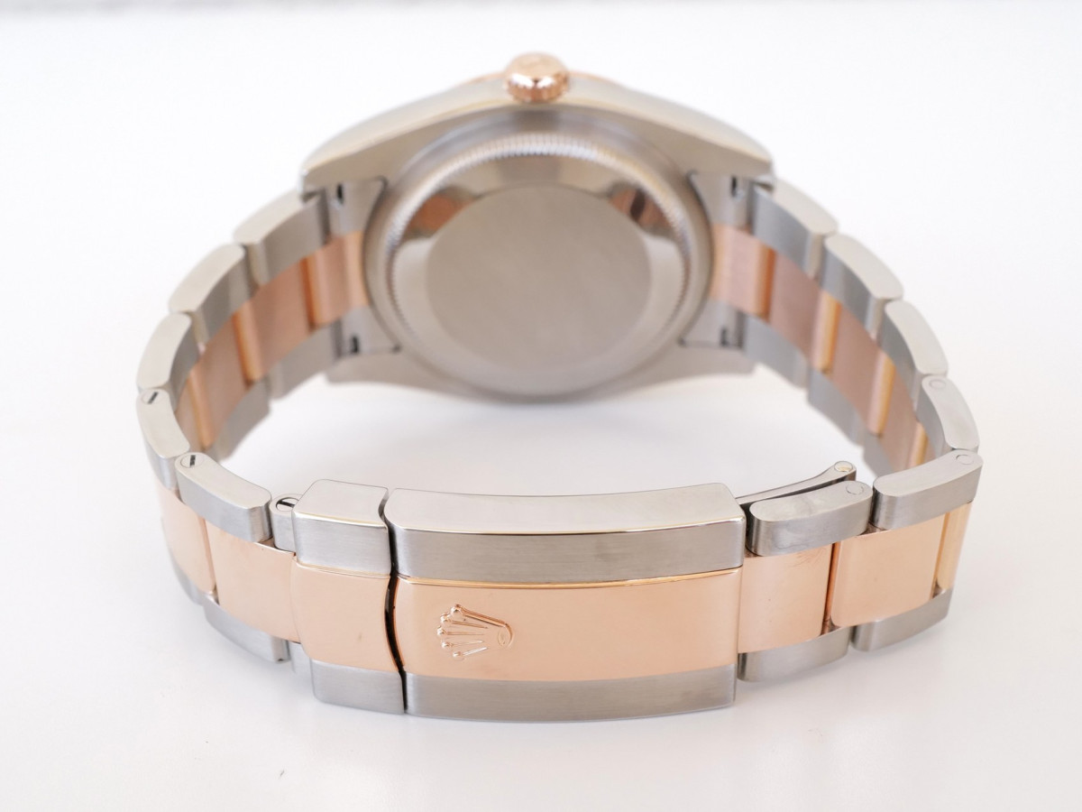 Швейцарские часы Rolex Datejust Turn-O-Graph 18K Rose Gold Steel Black Dial