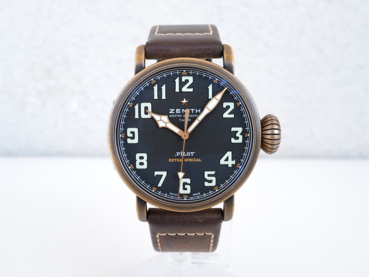 Швейцарские часы Zenith Pilot Type 20 Extra Special Bronze Black Dial 45