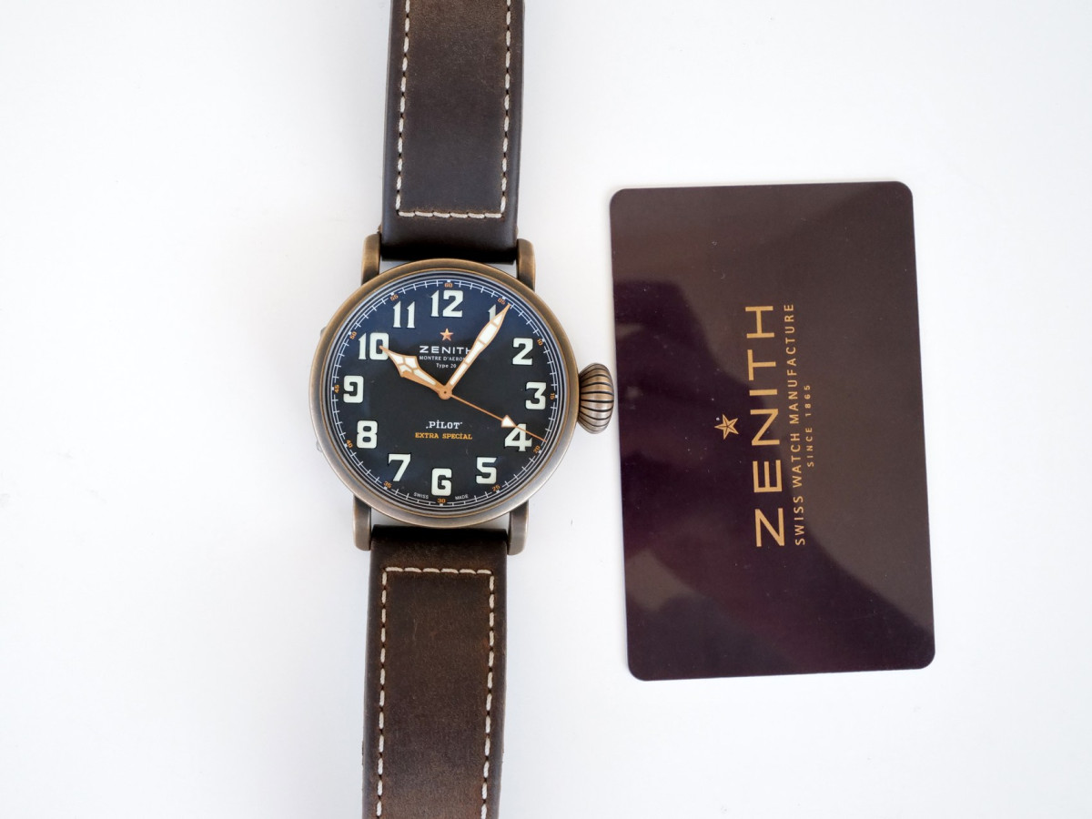 Швейцарские часы Zenith Pilot Type 20 Extra Special Bronze Black Dial 45