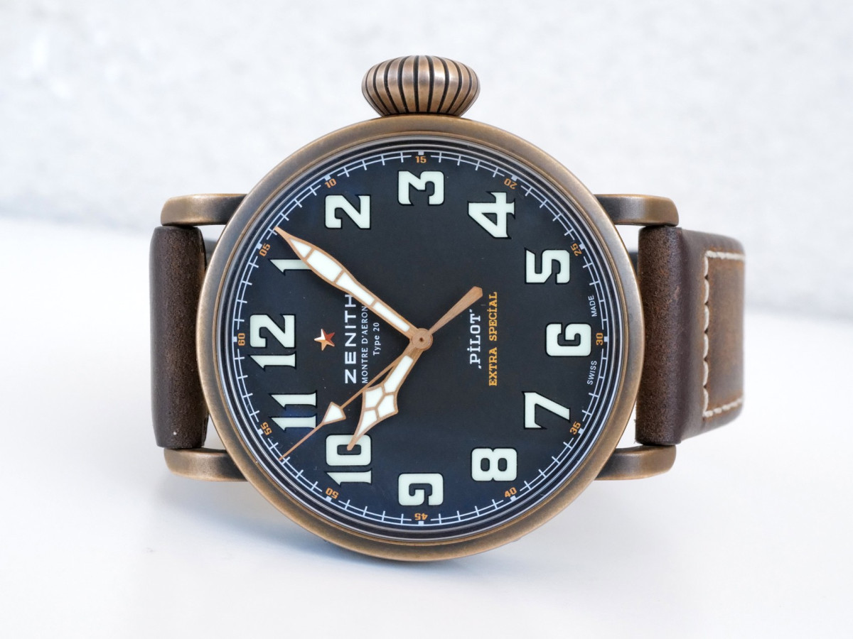 Швейцарские часы Zenith Pilot Type 20 Extra Special Bronze Black Dial 45