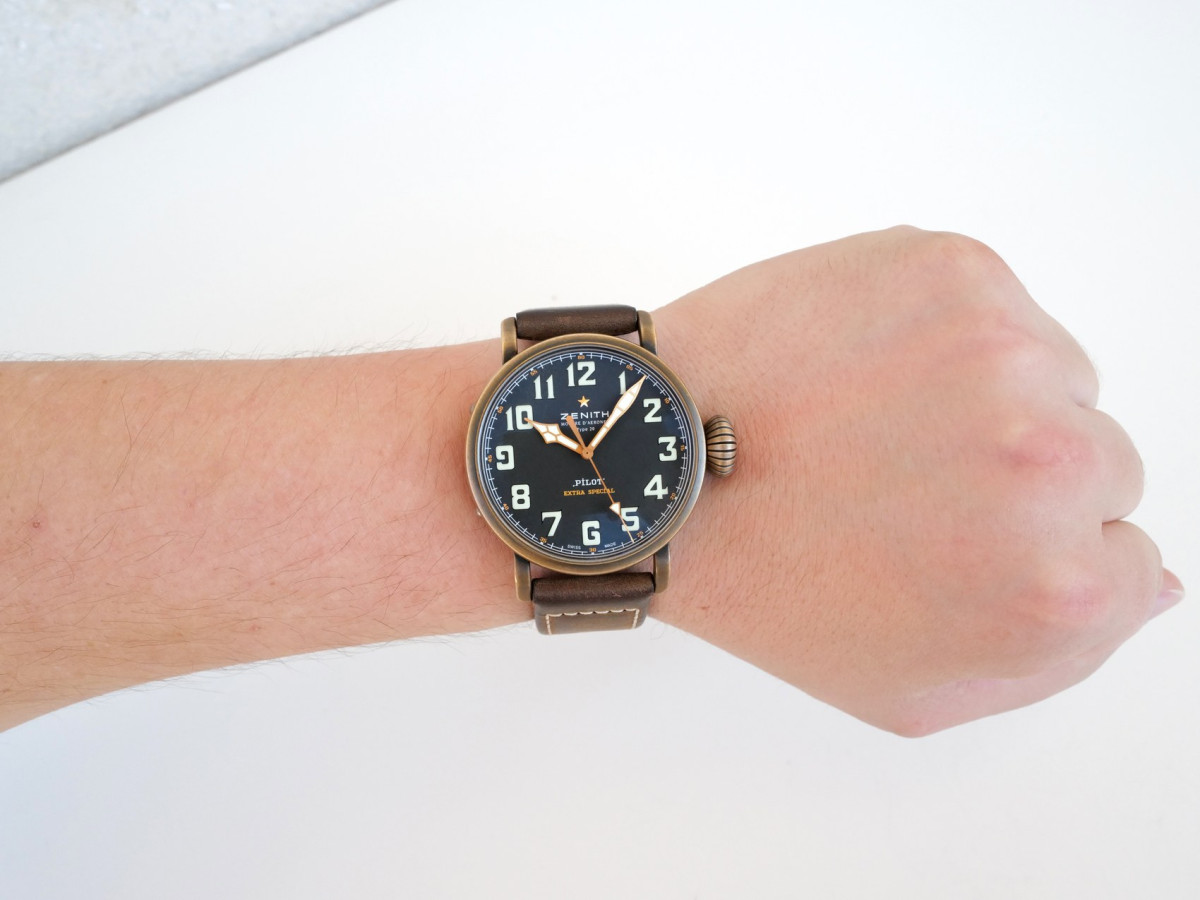 Швейцарские часы Zenith Pilot Type 20 Extra Special Bronze Black Dial 45