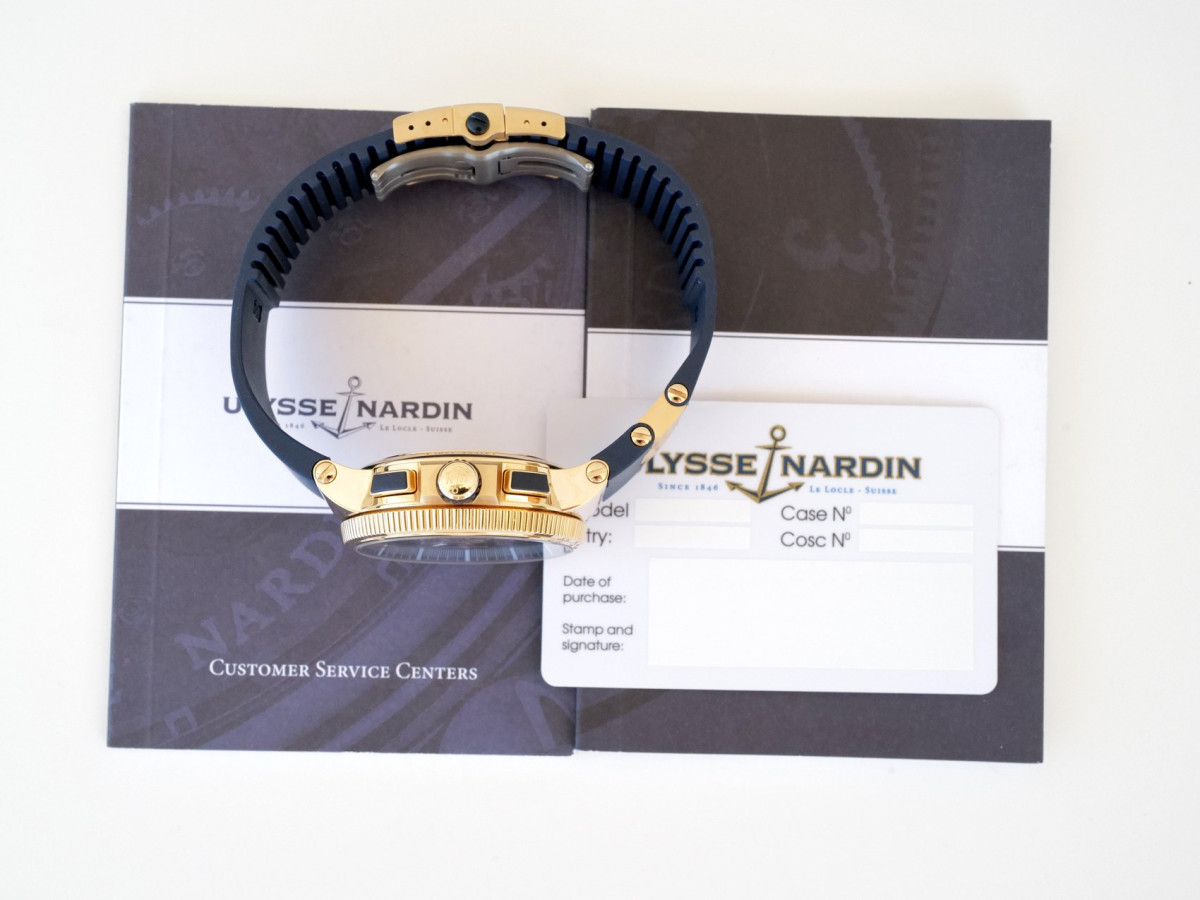 Швейцарские часы Ulysse Nardin Marine Chronograph Manufacture Voyage Bleu 18K Rose Gold Limited Edition 43