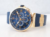 Швейцарские часы Ulysse Nardin Marine Chronograph Manufacture Voyage Bleu 18K Rose Gold Limited Edition 43