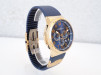 Швейцарские часы Ulysse Nardin Marine Chronograph Manufacture Voyage Bleu 18K Rose Gold Limited Edition 43
