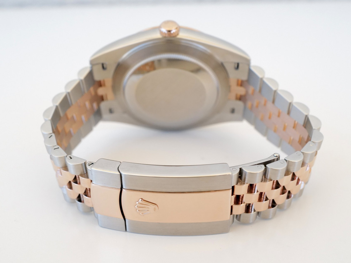 Швейцарские часы Rolex Datejust 41 Jubilee Steel 18K Rose Gold Mother Of Pearl Diamond Dial