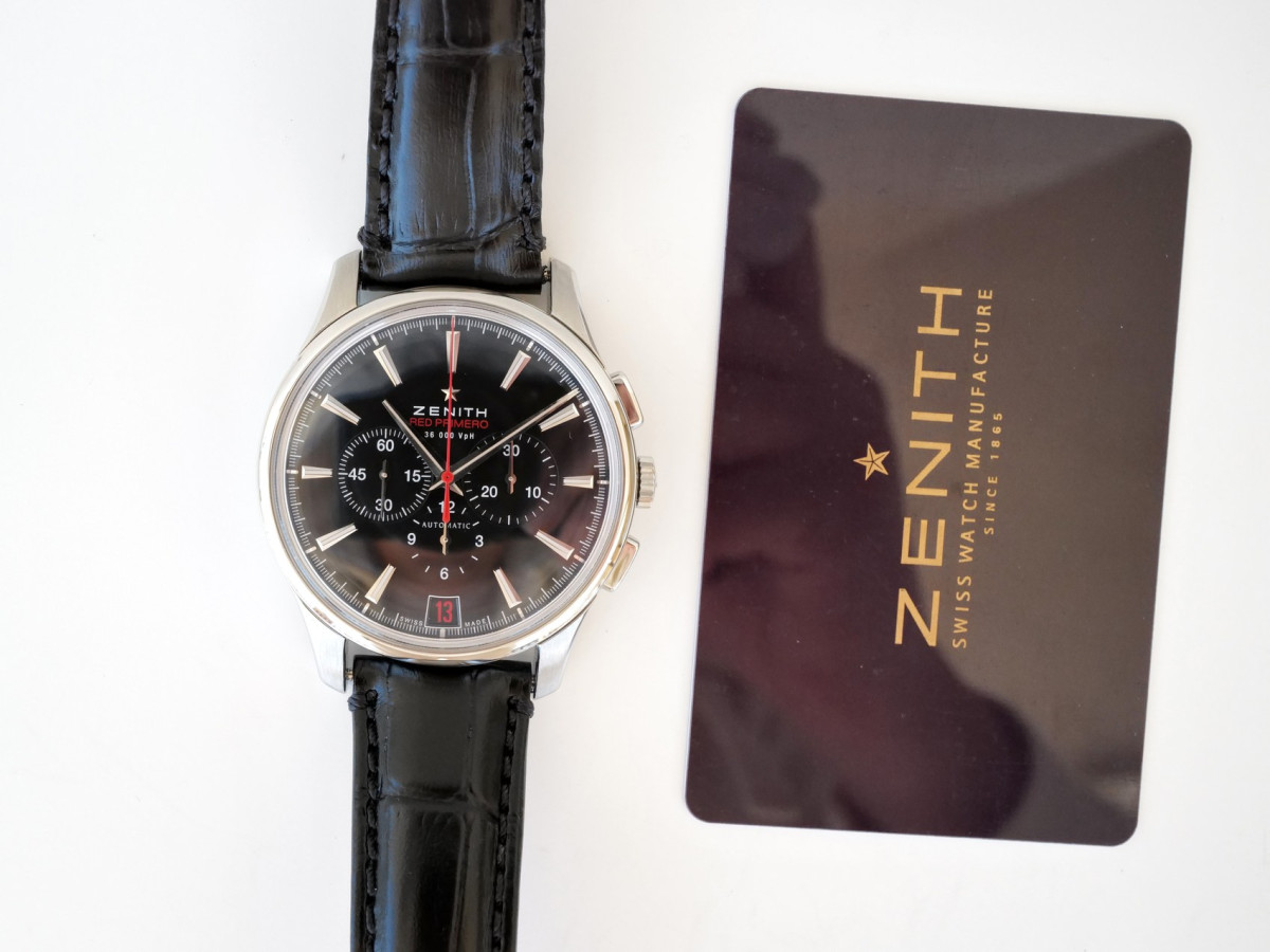 Швейцарские часы Zenith Captain Chronograph Red Primero Limited Edition 42