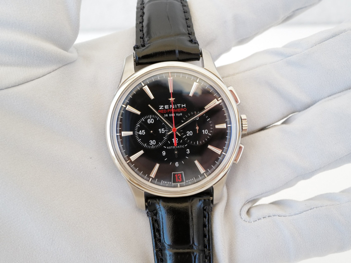 Швейцарские часы Zenith Captain Chronograph Red Primero Limited Edition 42