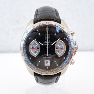Швейцарские часы TAG Heuer Grand Carrera Chronograph Black Dial 43