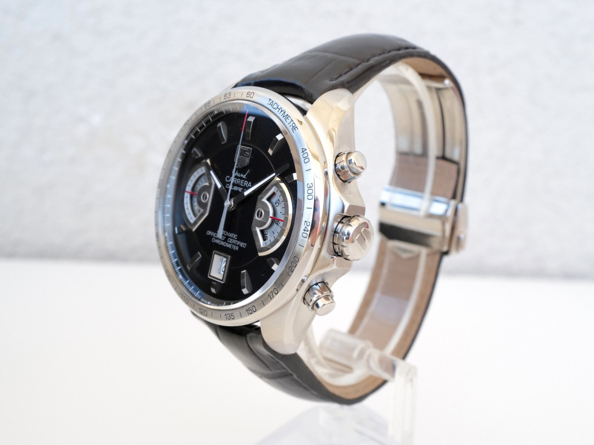 Швейцарские часы TAG Heuer Grand Carrera Chronograph Black Dial 43