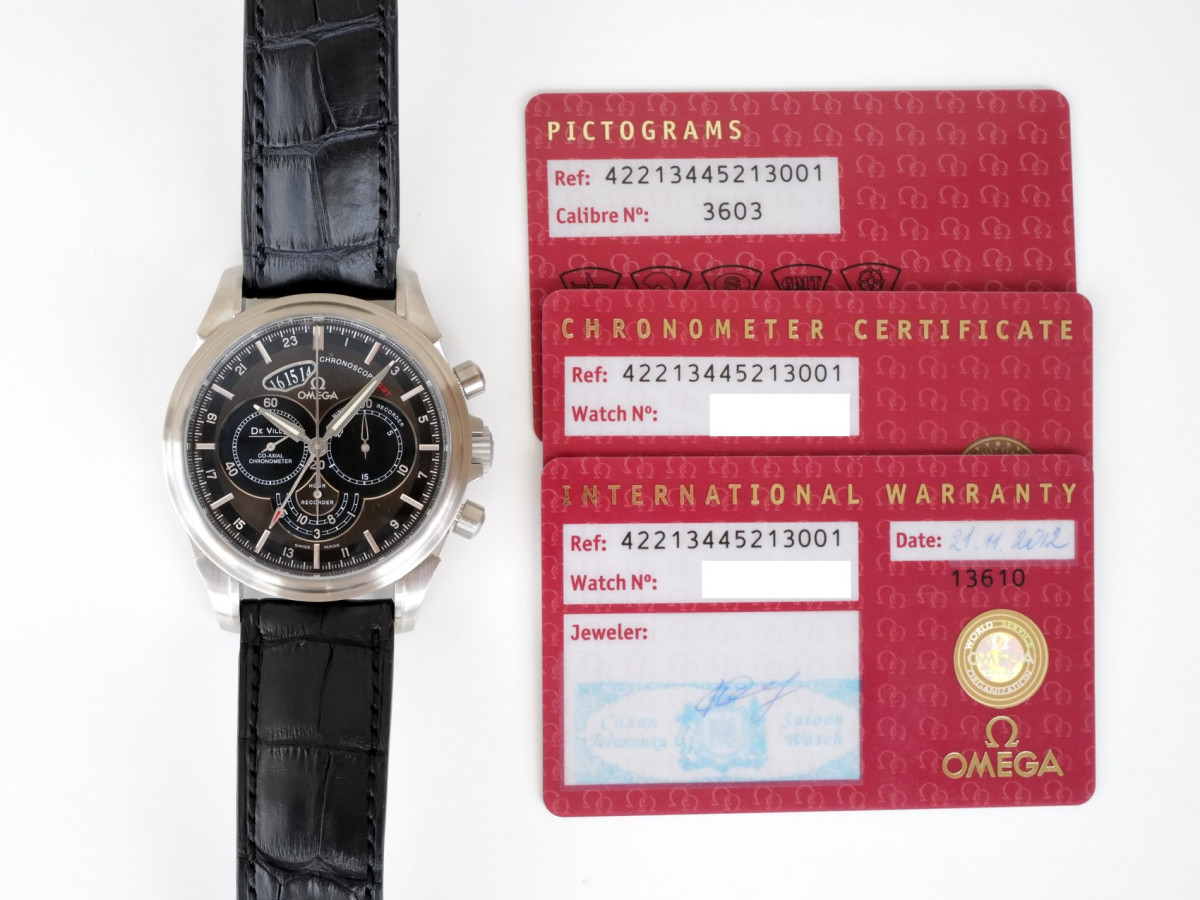 Швейцарские часы Omega De Ville Chronoscope GMT Chronograph 44