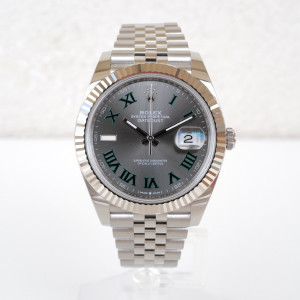Швейцарские часы Rolex Datejust 41 Jubilee Wimbledon Grey Dial (09.2025)