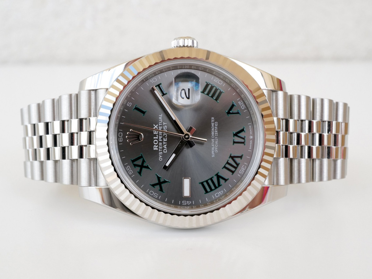 Швейцарские часы Rolex Datejust 41 Jubilee Wimbledon Grey Dial (09.2025)