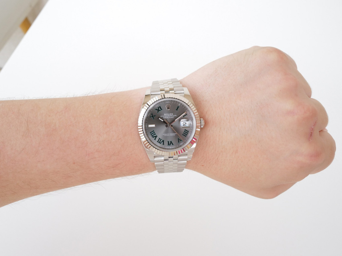 Швейцарские часы Rolex Datejust 41 Jubilee Wimbledon Grey Dial (09.2025)
