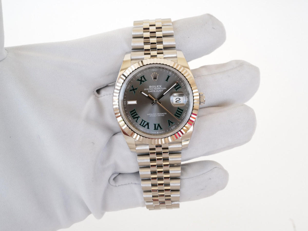 Швейцарские часы Rolex Datejust 41 Jubilee Wimbledon Grey Dial (09.2025)