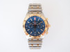 Швейцарський годинник Breitling Chronomat B01 42 Steel Rose Gold Blue Dial