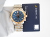 Швейцарський годинник Breitling Chronomat B01 42 Steel Rose Gold Blue Dial