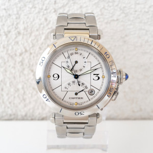 Швейцарський годинник Cartier Pasha GMT Power Reserve 38