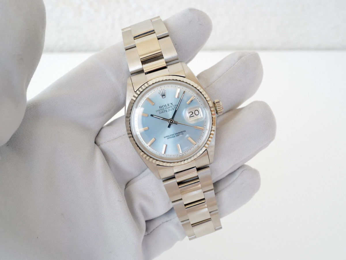 Швейцарський годинник Rolex Datejust 36 Oyster Steel Ice Blue Dial