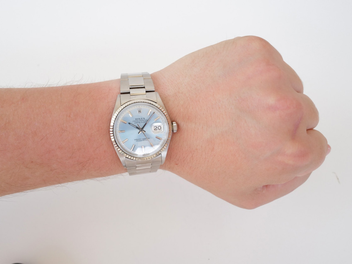 Швейцарський годинник Rolex Datejust 36 Oyster Steel Ice Blue Dial