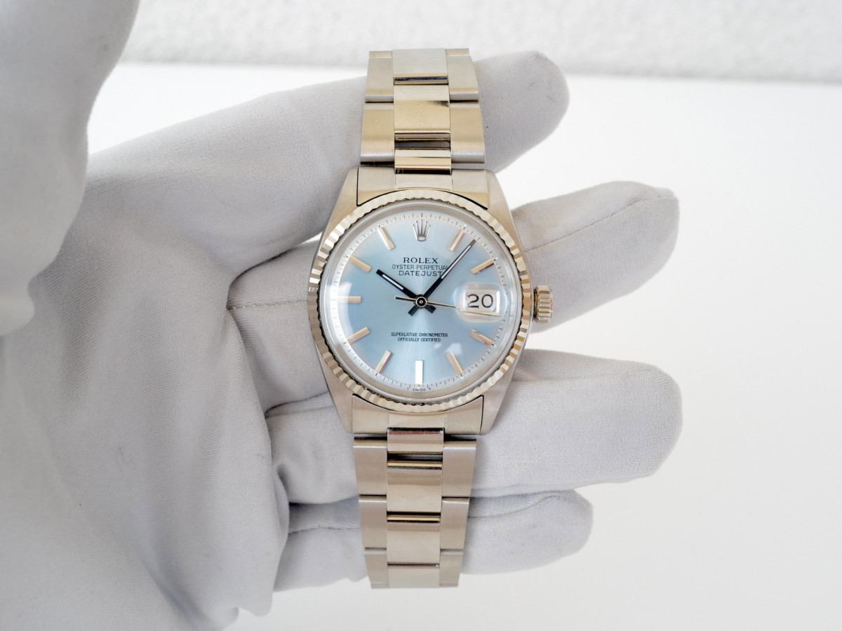 Швейцарський годинник Rolex Datejust 36 Oyster Steel Ice Blue Dial