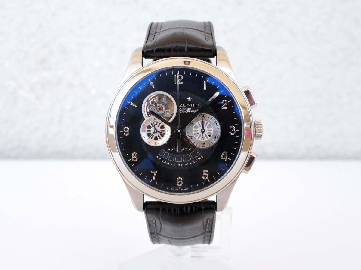 Швейцарський годинник Zenith El Primero Chronograph Class T Open Power Reserve 44