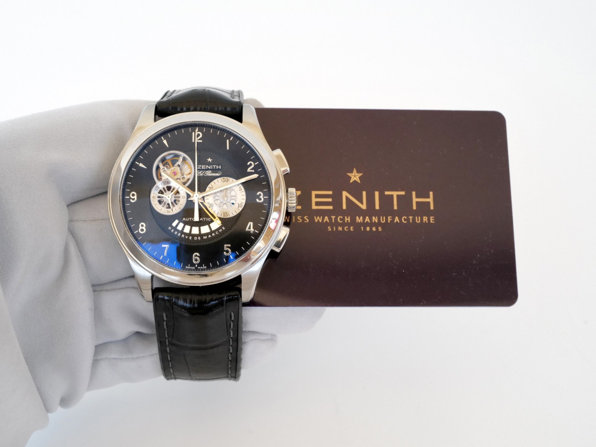 Швейцарський годинник Zenith El Primero Chronograph Class T Open Power Reserve 44