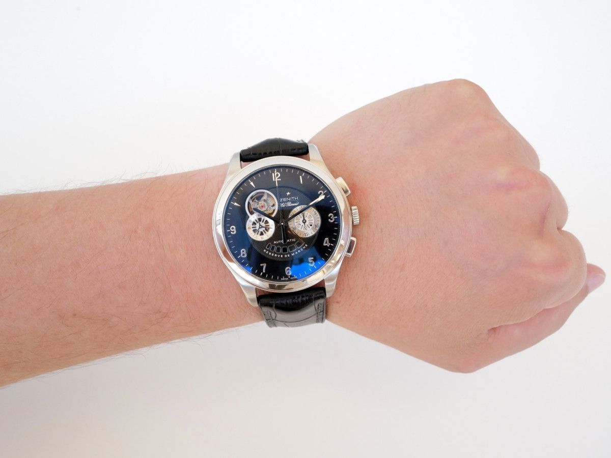 Швейцарський годинник Zenith El Primero Chronograph Class T Open Power Reserve 44