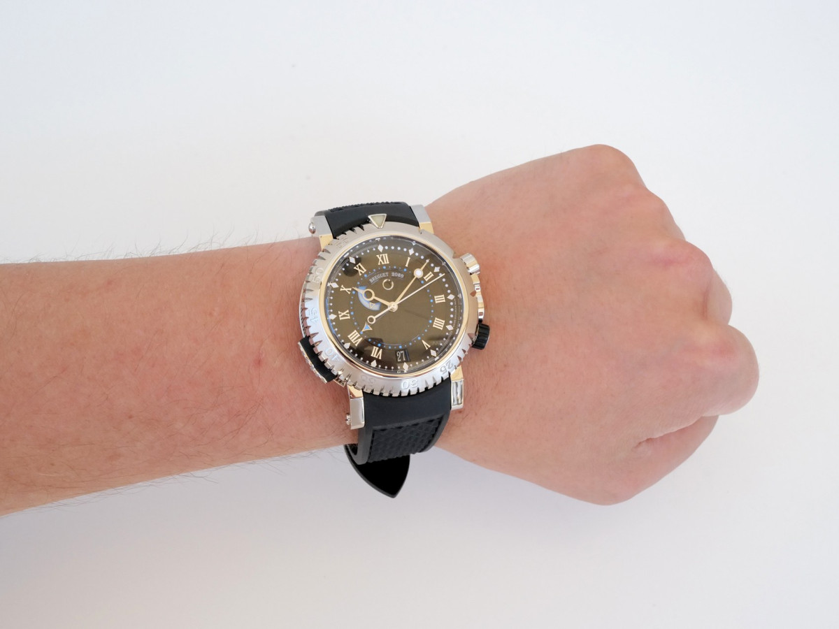 Швейцарський годинник Breguet Marine Royale Alarm 18K White Gold 45