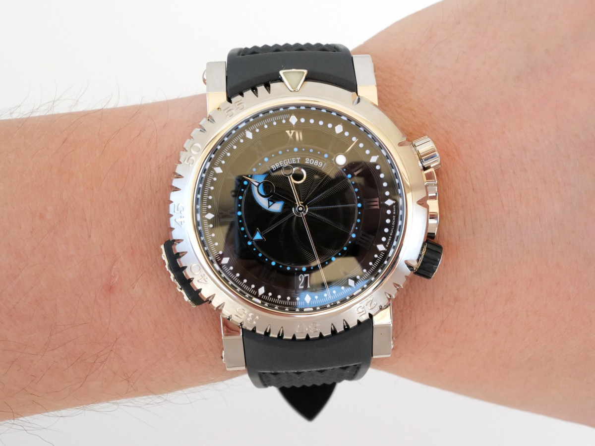 Швейцарський годинник Breguet Marine Royale Alarm 18K White Gold 45