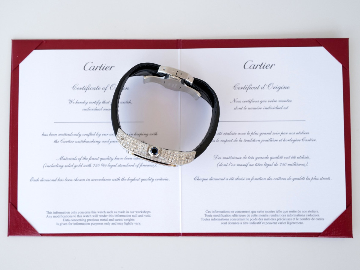 Швейцарський годинник Cartier Santos 100 Custom Diamonds 41