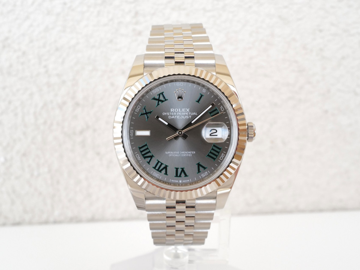Швейцарський годинник Rolex Datejust 41 Jubilee Wimbledon Grey Dial (2024)